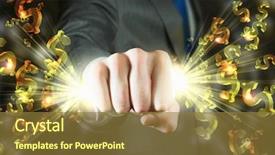  Presentation with dollar signs - PPT theme enhanced with grasp - close up of businessman grasping background and a tawny brown colored foreground