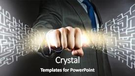  Presentation with corporate labyrinth - Slides having grasp - close up of businessman grasping background and a dark gray colored foreground