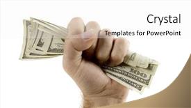  Presentation with aquaculture full of sea fish - Amazing presentation theme having grasp - fist full of hundred dollar backdrop and a  colored foreground