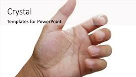  Presentation with hold hand - Amazing PPT theme having grasp - hand of a caucasian female backdrop and a white colored foreground