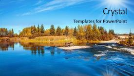  Presentation with heritage tourism - Cool new slide set with grass and pale northern sun backdrop and a  colored foreground