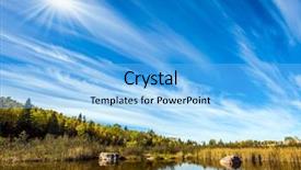  Presentation with heritage tourism - PPT layouts featuring grass and pale northern sun background and a light blue colored foreground