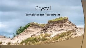  Presentation with moving sea - Beautiful PPT theme featuring grass and pine trees moving backdrop and a light blue colored foreground