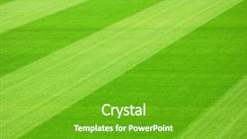  Presentation with soccer field - Colorful presentation enhanced with grass cutting - soccer field backdrop and a shamrock green colored foreground