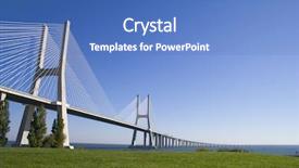  Presentation with architecture - PPT theme featuring grass estuary - full view of vasco da background and a teal colored foreground