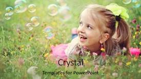  Presentation with sweet - Colorful slide set enhanced with grass in a park playing backdrop and a yellow colored foreground