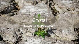  Presentation with drought - Beautiful slide set featuring grass in drought cracked earth backdrop and a gray colored foreground