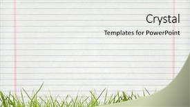  Presentation with isolation - Amazing PPT layouts having grass isolation on the page backdrop and a white colored foreground