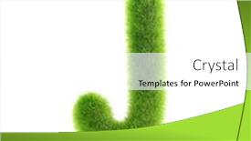 Presentation with letter - Audience pleasing PPT layouts consisting of grass-letter-j-isolated backdrop and a white colored foreground