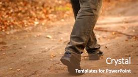 Presentation with happy life - Amazing presentation having grass path - steps to happy autumn backdrop and a  colored foreground