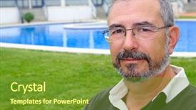  Presentation with elegant man in glasses optics - Beautiful presentation featuring grass tan water - senior retired man glasses relax backdrop and a tawny brown colored foreground