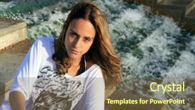  Presentation with sexy girl in stars - Presentation enhanced with grass tan water - sexy fashion girl background and a  colored foreground