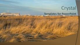  Presentation with colorado - PPT layouts consisting of grassland and industrial landscape in northern colorado along the poudre river background and a light blue colored foreground