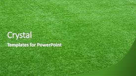  Presentation with area - Cool new presentation theme with grassy area - green lawn backdrop and a shamrock green colored foreground