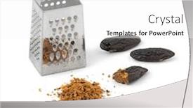  Presentation with azuki bean - PPT theme enhanced with grated-tonka-bean-with-whole background and a white colored foreground