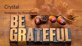  Presentation with thanksgiving - Amazing PPT layouts having grateful - thanksgiving theme - word abstract backdrop and a red colored foreground