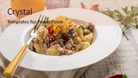  Presentation with onion - Colorful PPT theme enhanced with gratefulness - gnocchi with tuna onion backdrop and a coral colored foreground