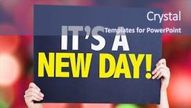  Presentation with gratitude - Amazing slide set having attitude gratitude - it's a new day card backdrop and a  colored foreground