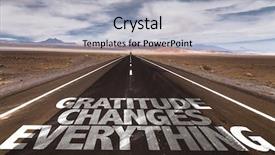  Presentation with everything - Theme having gratitude changes everything written background and a light gray colored foreground