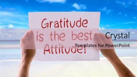  Presentation with attitude - Slide deck with gratitude is the best attitude background and a coral colored foreground