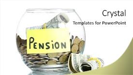  Presentation with clear - Audience pleasing PPT layouts consisting of gratuity - clear glass jar for tips backdrop and a white colored foreground