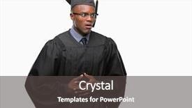  Presentation with african american - Cool new slides with grauaite medical education - young graduated african american man backdrop and a  colored foreground