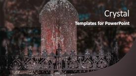  Presentation with stone - Presentation theme having grave-stone-behind-a-rusty background and a  colored foreground