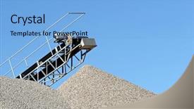  Presentation with industrial - Amazing presentation having gravel at an industrial cement backdrop and a  colored foreground