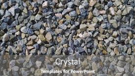  Presentation with books and gravel - Colorful slide set enhanced with gravel-background backdrop and a gray colored foreground