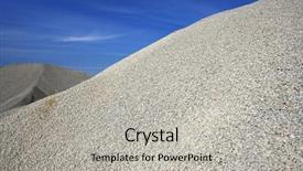  Presentation with stone quarry - PPT layouts featuring gravel gray mound quarry stock background and a light gray colored foreground