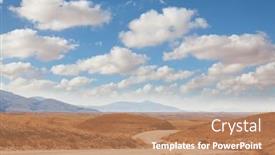  Presentation with african - Colorful presentation theme enhanced with gravel-road-in-african-bush backdrop and a coral colored foreground