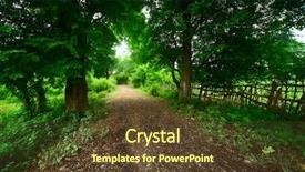  Presentation with rural road - Presentation having gravel-rural-road-in-park background and a tawny brown colored foreground