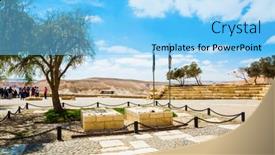  Presentation with rock - Beautiful slides featuring graves-of-david-and-pauline backdrop and a light blue colored foreground