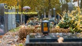  Presentation with mourning - Cool new PPT theme with autumn with a couple mourning backdrop and a tawny brown colored foreground