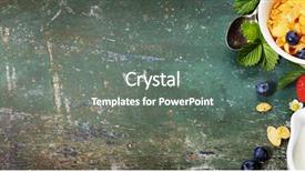  Presentation with corn flakes - Presentation design having graviola leaves - healthy breakfast with corn flakes background and a gray colored foreground