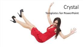  Presentation with gravity - Slide deck having gravity - side view of a scared background and a white colored foreground