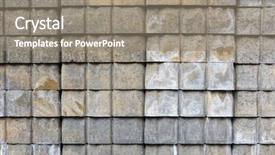  Presentation with tan - PPT layouts consisting of gray abd tan concrete background and a gray colored foreground