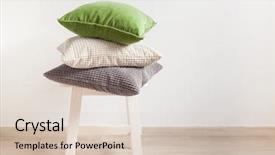  Presentation with gray - Theme enhanced with gray and green cushions cozy background and a lemonade colored foreground