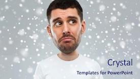  Presentation with cartoon character - PPT layouts enhanced with gray background funny cartoon background and a sky blue colored foreground