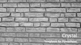  Presentation with concrete pouring during commercial concreting - PPT theme with gray background made from concrete background and a gray colored foreground