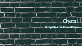  Presentation with bricks - PPT layouts consisting of gray background made from concrete background and a tawny brown colored foreground