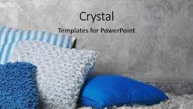  Presentation with grey - PPT layouts having gray blue - decorative pillows on grey background background and a light gray colored foreground