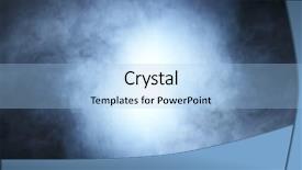  Presentation with smoke - Beautiful PPT theme featuring gray blue - smoke over black background backdrop and a light blue colored foreground