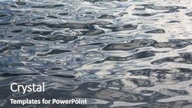  Presentation with water sustainbility - Colorful PPT layouts enhanced with gray blue - water textures with reflections 1 backdrop and a gray colored foreground