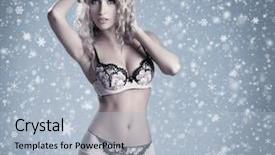  Presentation with sexy - Slides consisting of gray blue - young sexy blond in erotic background and a light blue colored foreground