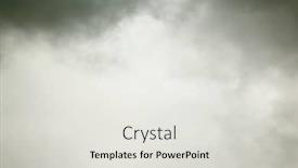  Presentation with smog - Beautiful theme featuring gray-clouds-similar-to-smoke backdrop and a light gray colored foreground