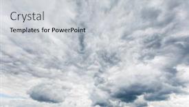  Presentation with thunderstorm - PPT layouts consisting of gray-cloudy-sky-the-dark background and a light gray colored foreground
