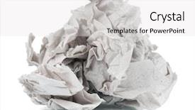  Presentation with toilet - PPT layouts having gray crumpled toilet paper isolated background and a light gray colored foreground