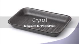  Presentation with food habit for finess - Beautiful PPT theme featuring gray-empty-foam-food-tray backdrop and a gray colored foreground