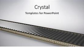  Presentation with production line - Theme having gray lines abstract - 3d image of production line background and a white colored foreground